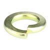 Split Lock Washer, For Screw Size 1/2 in Steel, Zinc Yellow Finish, 25 PK