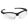 V30 Nemesis Small, Safety Glasses, Uncoated, Clear Lens, Black Frame, Half-Frame  38474