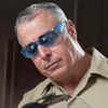 V10 Element, Safety Glasses, Uncoated, Light Blue Lens, Blue Frame, Frameless  33072