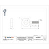Eye Bolt Without Shoulder, 1-2"-13, 2 in Shank, 1 in ID, Steel, Galvanized  U16181.050.0200