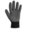 Coated Gloves, Latex, Crinkled, Palm, 2 Abrasion Level, Black-Gray, S (7) 1 PR  97270