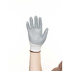Ansell Antistatic Gloves, Nitrile, 9 3-4 in L, 13 ga, Gray, L, 1 PR 11-100