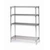 Metro Post Clamp,1 1-4inx1inx2 3-4in,Silver 9994Z