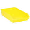 Shelf Storage Bin, Polypropylene, Yellow, 4 in H, 11 1-8 in W, 17 7-8 in L  QSB110YL