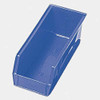 Shelf Storage Bin, Polypropylene, Blue, 4 in H, 6 5-8 in W, 11 5-8 in L  QSB102BL