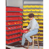 Shelf Storage Bin, Polypropylene, Yellow, 4 in H, 8 3-8 in W, 11 5-8 in L  QSB107YL