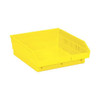 Shelf Storage Bin, Polypropylene, Yellow, 4 in H, 11 1/8 in W, 11 5/8 in L