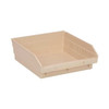 Shelf Storage Bin, Polypropylene, Ivory, 4 in H, 11 1/8 in W, 11 5/8 in L