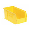 Hang & Stack Storage Bin, Polypropylene, Yellow, 5 in H, 5 1/2 in W, 10 7/8 in L