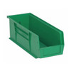 Hang & Stack Storage Bin, Polypropylene, Green, 5 in H, 5 1/2 in W, 14 3/4 in L