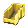 Hang & Stack Storage Bin, Polypropylene, Yellow, 5 in H, 5 1-2 in W, 14 3-4 in L  QUS234YL