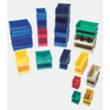 Blue Hang and Stack Bin, 5-3-8"L x 4-1-8"W x 3"H  QUS210BL