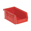 Hang & Stack Storage Bin, Polypropylene, Red, 3 in H, 4 1/8 in W, 7 3/8 in L
