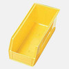 Shelf Storage Bin, Polypropylene, Yellow, 4 in H, 2 3-4 in W, 11 5-8 in L  QSB100YL