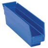 Shelf Storage Bin, Polypropylene, Blue, 4 in H, 2 3-4 in W, 11 5-8 in L  QSB100BL
