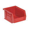 Hang & Stack Storage Bin, Polypropylene, Red, 3 in H, 4 1/8 in W, 5 3/8 in L