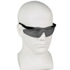 Magnum 3G, Safety Glasses, Anti-Scratch, Gray Lens, Black Frame, Frameless  19823