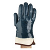 Coated Gloves, Nitrile, Smooth, Full, 3 Abrasion Level, Blue, 9 1 PR