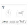 #8-32 x 3-8 in Phillips Truss Machine Screw, Plain 18-8 Stainless Steel, 100 PK  U51862.016.0037