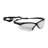 V30 Nemesis Safety Glasses, Anti-Scratch, Wraparound, Black Frame, Clear Lens