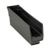 Quantum Storage Systems Black Shelf Bin, 4"L x 11-5/8"W x 2-3/4"H QSB100BR