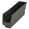 Quantum Storage Systems Black Shelf Bin, 4"L x 11-5-8"W x 2-3-4"H QSB100BR