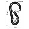 Lucky Line Spring Snap,HD,Steel,L 4 5-8 In 4GGN8 Pack of 4