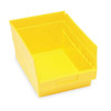Shelf Storage Bin, Polypropylene, Yellow, 6 in H, 8 3/8 in W, 11 5/8 in L