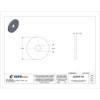Fender Washer, For Screw Size #8 ,Steel Zinc Plated Finish, 100 PK  U38160.016.0001