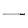 Blind Rivet, Countersunk Head, 1/4 in Dia., 1/2 in L, Aluminum Body, 100 PK