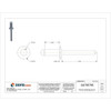 Blind Rivet, Dome Head, 3-16 in Dia., 29-64 in L, Aluminum Body, 250 PK  U33190.018.0064