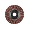 5" POLIVLIES Non-Woven Flap Disc - 7-8" Arbor Hole - Medium Grade Pack of 5  43277