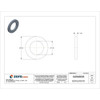 Flat Washer, For Screw Size M16 ,Steel Zinc Plated Finish, 100 PK  M38250.160.0001