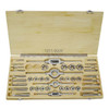 Hhip 44 Piece M2-M18 High Speed Steel Tap & Die Set In Wood Case 1011-0009