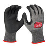 Cut-Resistant Dipped Gloves, Cut Level A5 ,Nitrile ,Rough ,Large 1 PR Pack of 12