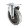 Manufacturer Varies Rigid Plate Caster,Rubber,3 in.,200 lb. 1UHX7