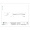 Drywall Screw, #6 x 1-5-8 in, Steel, Flat Head Phillips Drive, 500 PK  U31300.013.0162