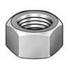 Hex Nut, #8-32, Steel, Not Graded, Zinc Plated, 1/8 in Ht, 100 PK