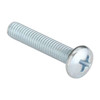 #10-32 x 1 in Phillips Pan Machine Screw, Zinc Plated Steel, 100 PK