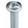 #10-32 x 1 in Phillips Pan Machine Screw, Zinc Plated Steel, 100 PK  U24522.019.0101