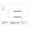 Square U-Bolt, 5-16"-18, 2 in W, 5 in H, Zinc Plated Steel  U17263.031.0205