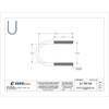 Round U-Bolt, 3-8"-16, 2 7-16 in W, 4 7-16 in H, Plain Stainless Steel  U17277.037.0200