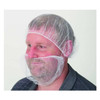 Condor Beard Net Cover, Polyester, White, Size Universal, 100PK 1TTV5