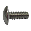 No 10-32 x 3/8 in Phillips Truss Machine Screw, Plain 100 PK
