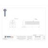 #4-40 x 1-2 in Phillips Pan Machine Screw, Zinc Plated Steel, 100 PK  U24522.011.0050