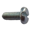 #8-32 x 1/2 in Slotted Pan Machine Screw, Zinc Plated Steel, 100 PK