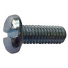 #8-32 x 1-2 in Slotted Pan Machine Screw, Zinc Plated Steel, 100 PK  U24520.016.0050