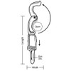 Lucky Line Panic Release Snap, Iron, 1-2 in Eye Dia 4FCN2 Pack of 5