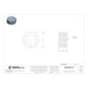 Hex Nut, 5-16"-18, Steel, Grade 5, Plain, 17-64 in Ht, 100 PK  U01100.031.0001