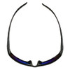 V40 HellRaiser, Safety Glasses, Anti-Scratch, Blue Lens, Black Frame, Full-Frame  20543